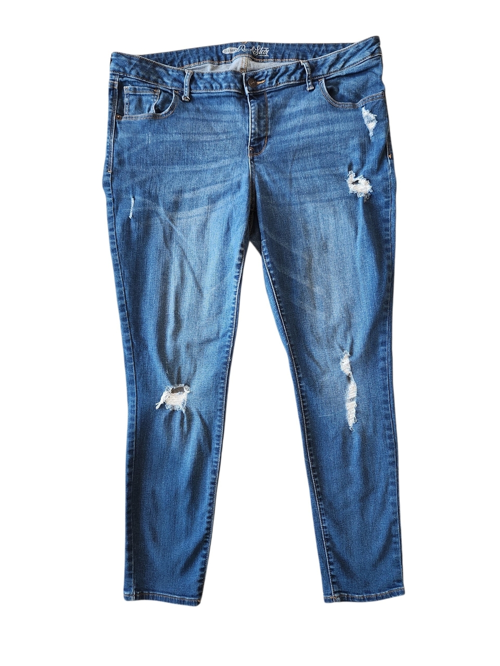 Distressed Rockstar Skinny Jeans